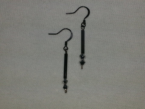 Long Black Earrings